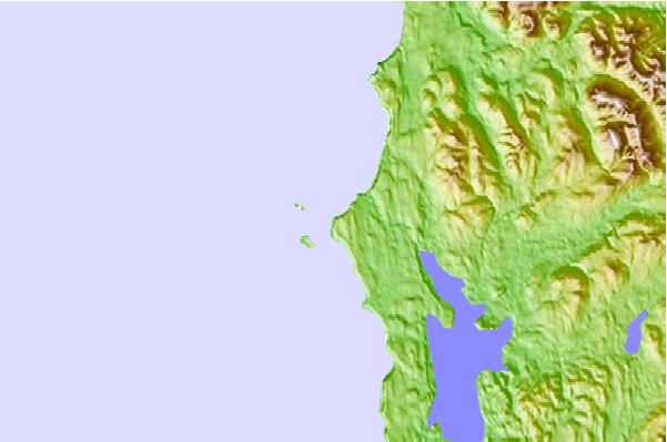 Tide stations located close to Cape Alava, Washington