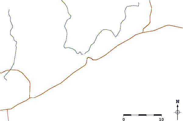 Roads and rivers around Carrabelle, Carrabelle River, Florida