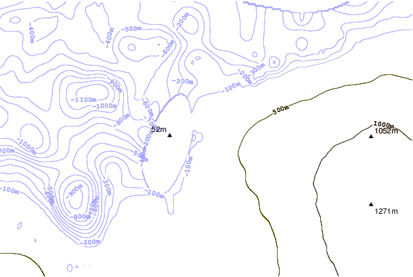 Shoreline around Casey, Antarctica