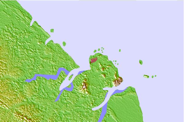 Tide stations located close to Cayenne, French Guiana