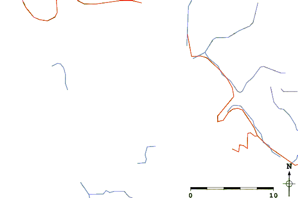 Roads and rivers around Ceepeecee, British Columbia