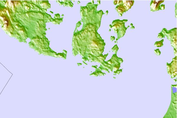 Tide stations located close to Charles Island, Washington