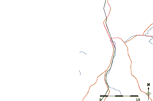 Roads and rivers around Charleston, Oregon