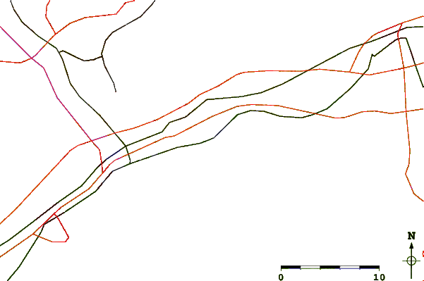 Roads and rivers around Charlestown, Maryland