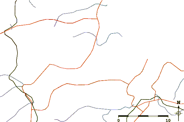 Roads and rivers around Charlottetown, Newfoundland