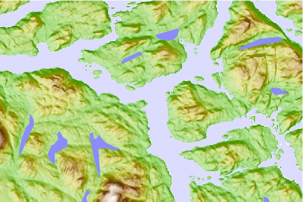 Tide stations located close to Chatham Point, British Columbia