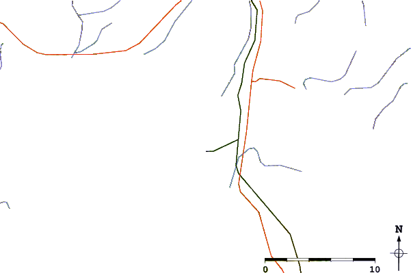 Roads and rivers around Come By Chance, Newfoundland