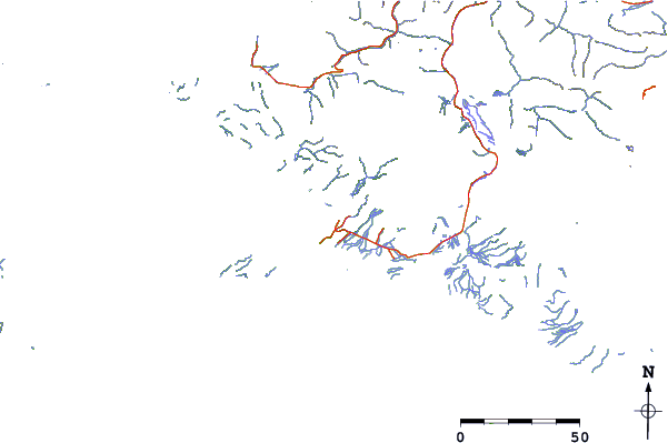 Roads and rivers around Cordova, Alaska