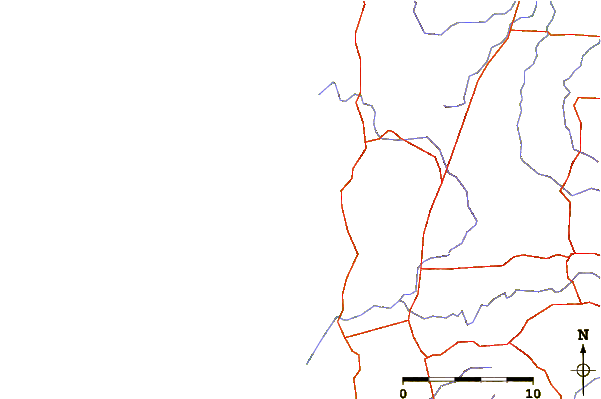 Roads and rivers around Cowaramup, Australia