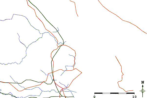 Roads and rivers around Crofton, British Columbia