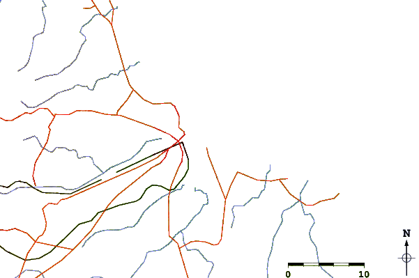 Roads and rivers around Dar Es Salaam, Tanzania