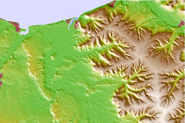 Tide stations located close to Deauville, France