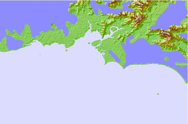 Tide stations located close to Dedele Point, Papua New Guinea