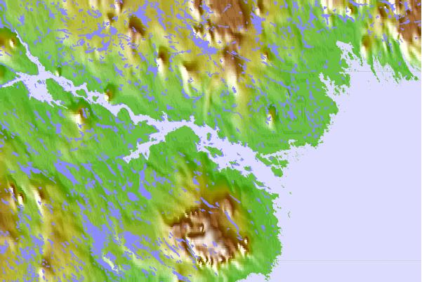 Tide stations located close to Deer Island, Nunavut