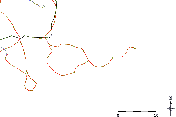 Roads and rivers around Doi, Yamaguti, Japan