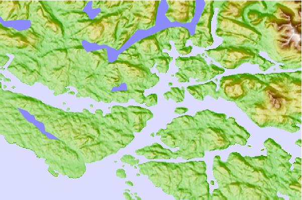 Tide stations located close to Drury Entrance, British Columbia