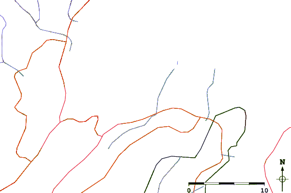 Roads and rivers around Duffus Point, Nova Scotia