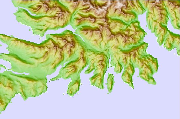 Tide stations located close to Eagle Bay, Unalaska Island, Alaska