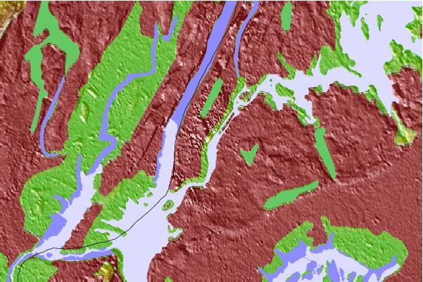 Tide stations located close to East 41st Street, New York City, East River, New York, New York