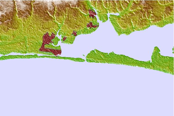 Tide stations located close to East Pass (Destin), Choctawhatchee Bay, Florida