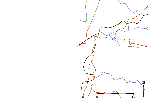 Roads and rivers around El Ferrol