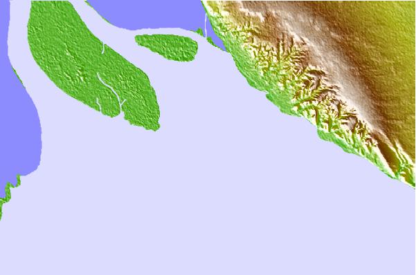 Tide stations located close to El Golfo de Santa Clara, Sonora, Mexico