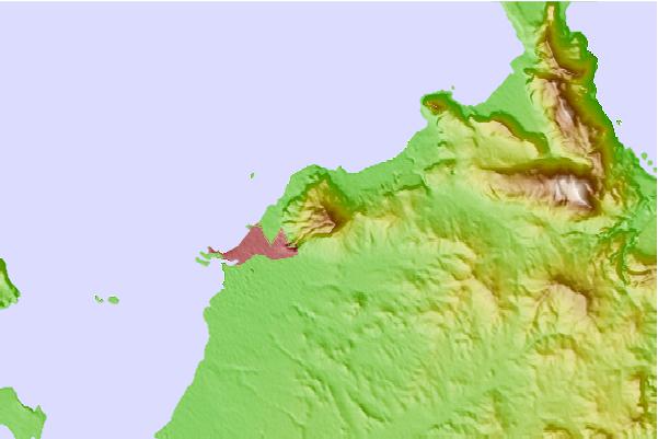 Tide stations located close to Erice