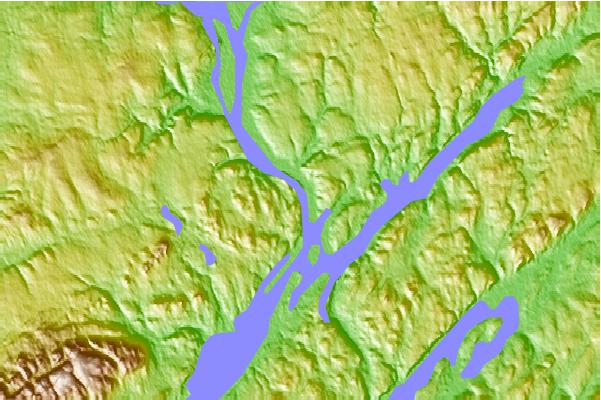 Tide stations located close to Evandale, New Brunswick