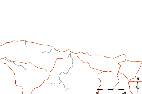 Roads and rivers around Falmouth