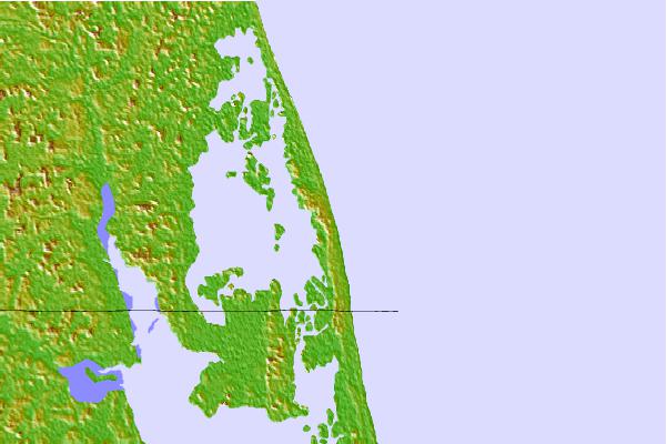 Tide stations located close to False Cape, Virginia