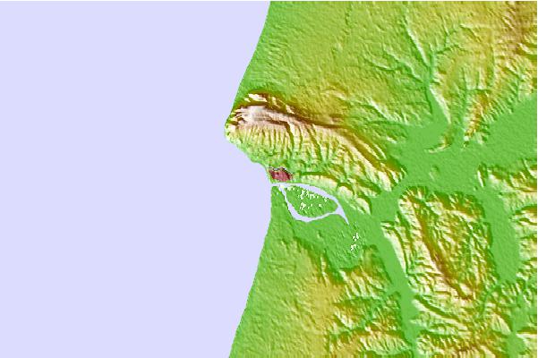 Tide stations located close to Figueira da Foz, Portugal