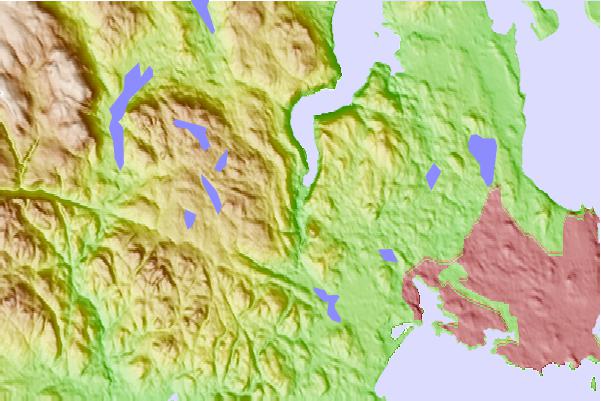 Tide stations located close to Finlayson Arm, British Columbia