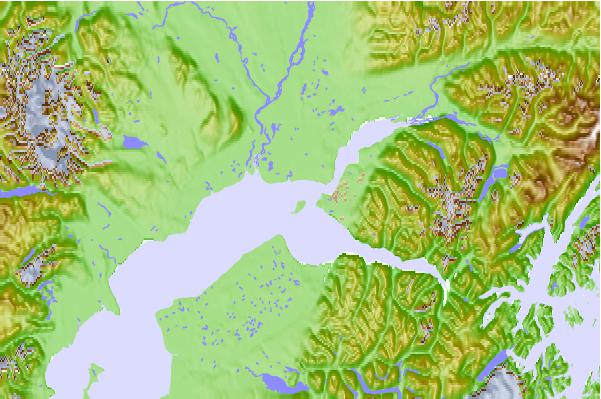 Tide stations located close to Fire Island, Alaska