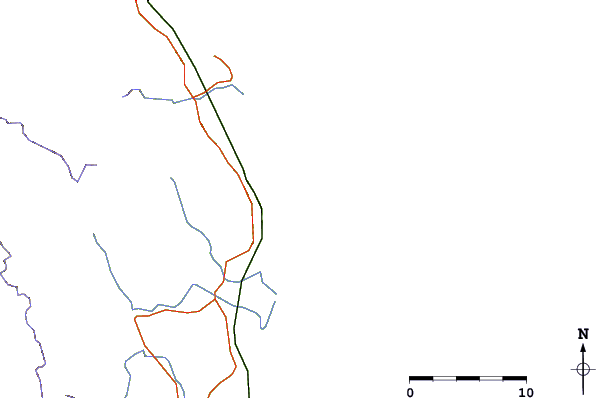 Roads and rivers around Flock Pigeon Island, Australia