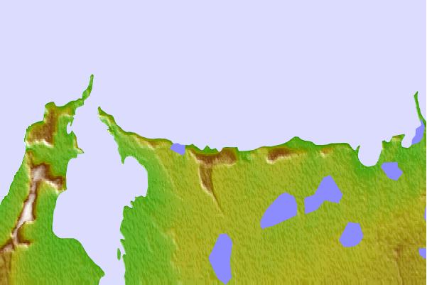 Tide stations located close to Fort Churchill, Manitoba