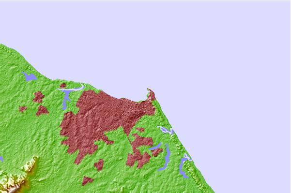 Tide stations located close to Fortaleza, Brazil