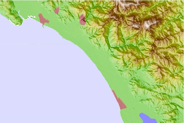 Tide stations located close to Forte dei Marmi