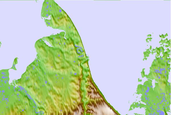 Tide stations located close to Franklin Bay, Nunavut/NWT