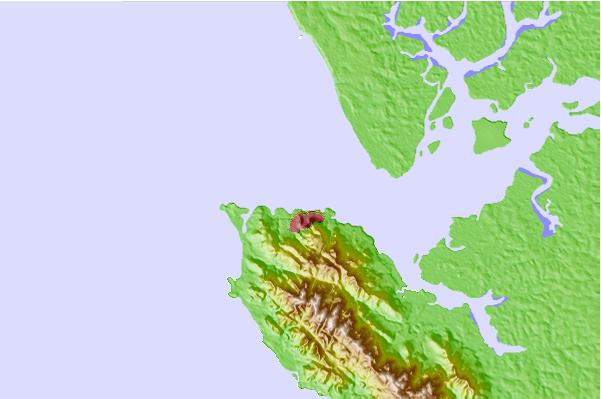 Tide stations located close to Freetown, Sierra Leone