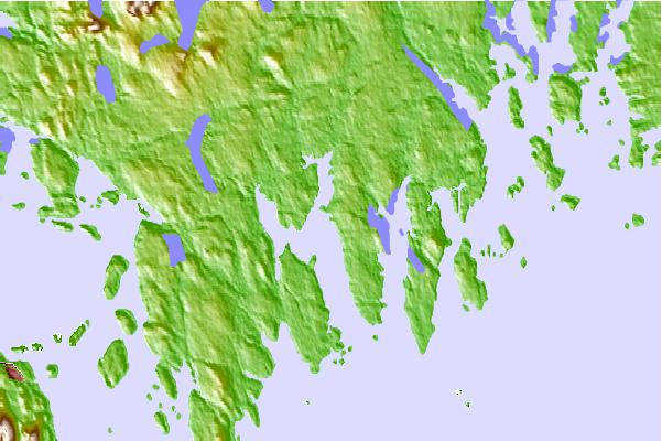 Tide stations located close to Garden Point, Gouldsboro Bay, Maine