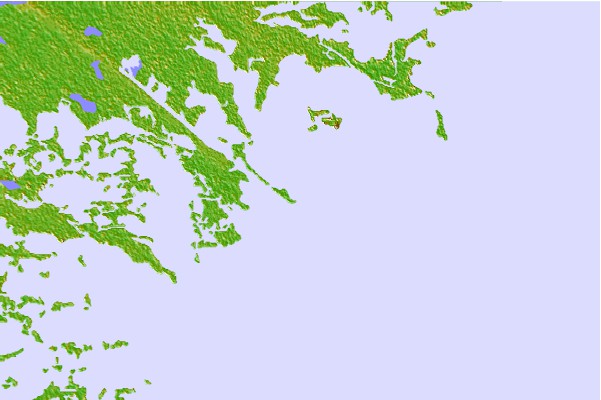 Tide stations located close to Gardner Island, Breton Sound, Louisiana