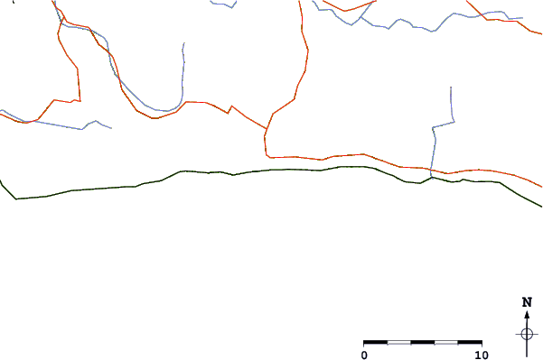 Roads and rivers around Gaviota, California