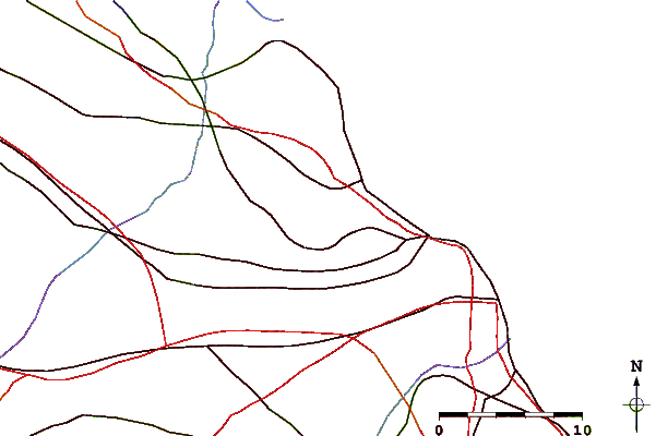Roads and rivers around General San Martín