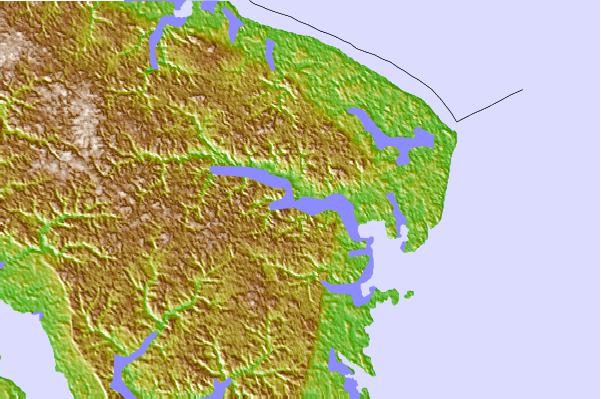 Tide stations located close to Glebe Point, Great Wicomico River, Chesapeake Bay, Virginia