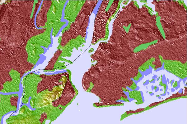 Tide stations located close to Gowanus Bay, New York