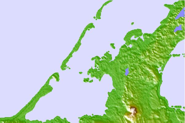 Tide stations located close to Grant Point, Izembek Lagoon, Alaska