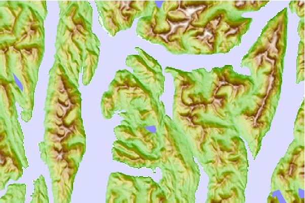 Tide stations located close to Griffin Passage, British Columbia