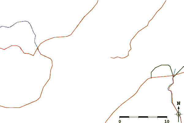 Roads and rivers around Grindstone (Ray0.4), New Brunswick