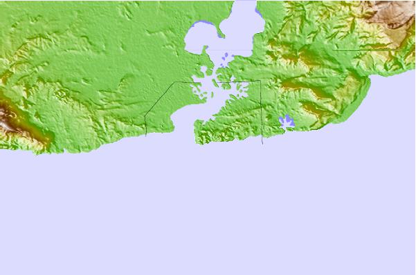 Tide stations located close to Guantanamo Bay, Cuba