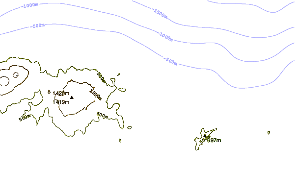 Shoreline around Gusty Bay, Tanaga Island, Alaska